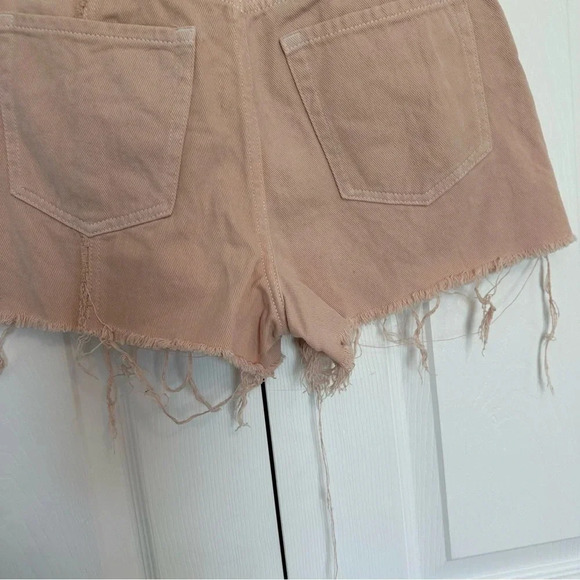 PacSun Ultra High Rise Vintage Peach Cutoff Jean Short Size 0 - Picture 3 of 10
